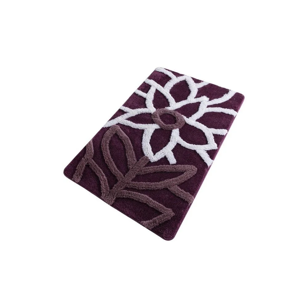Fialová koupelnová předložka Confetti Bathmats Natural Purple, 60 x 100 cm v:1213044