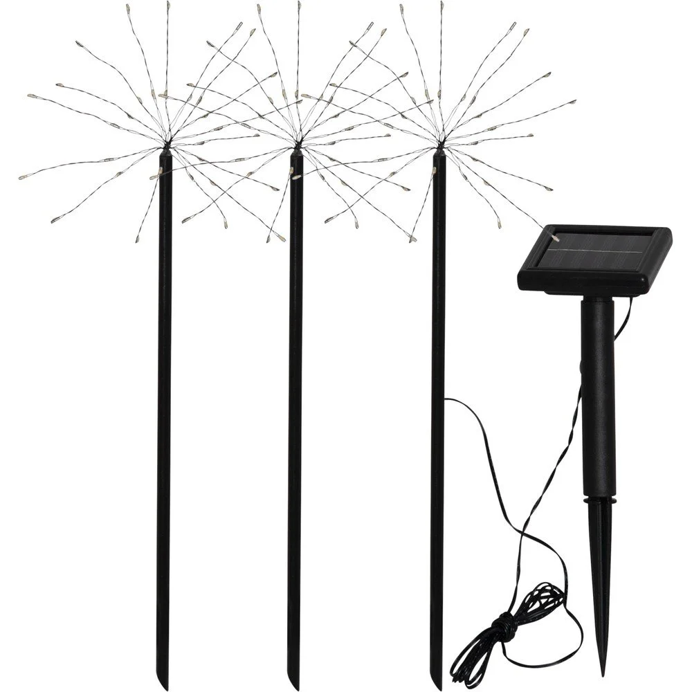 LED zapichovací solární venkovní svítidla v sadě 3 ks Firework – Star Trading v:1338717