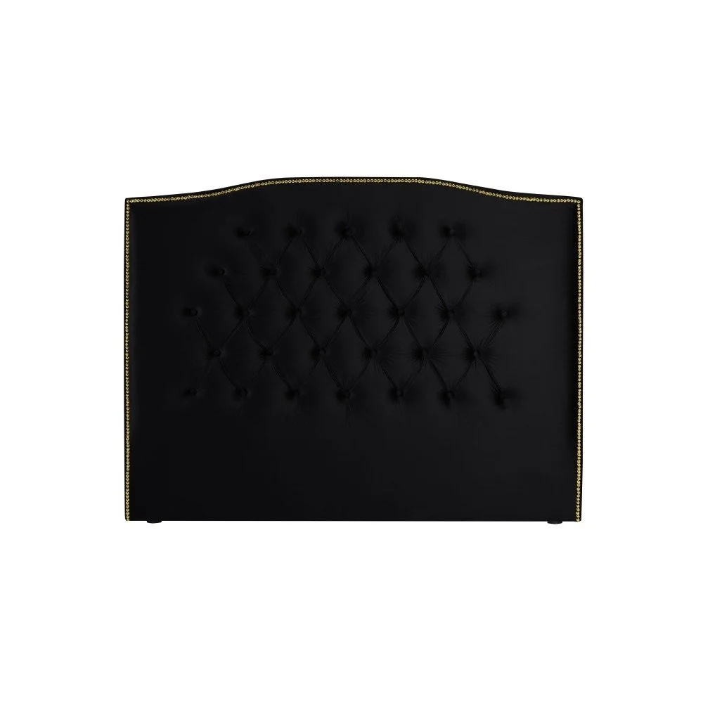 Černé čelo postele Mazzini Sofas Daisy, 200 x 120 cm v:1083042