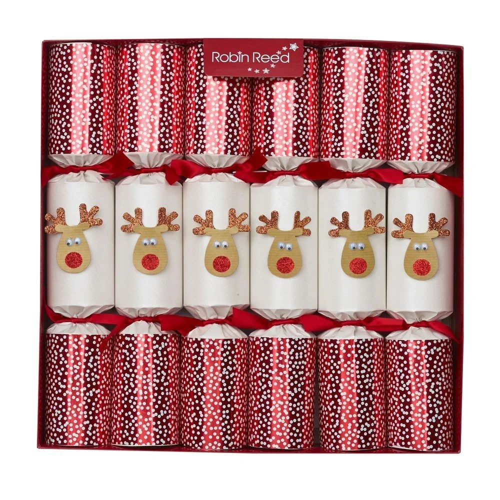 Sada 6 vánočních crackerů Robin Reed Reindeer v:1346681