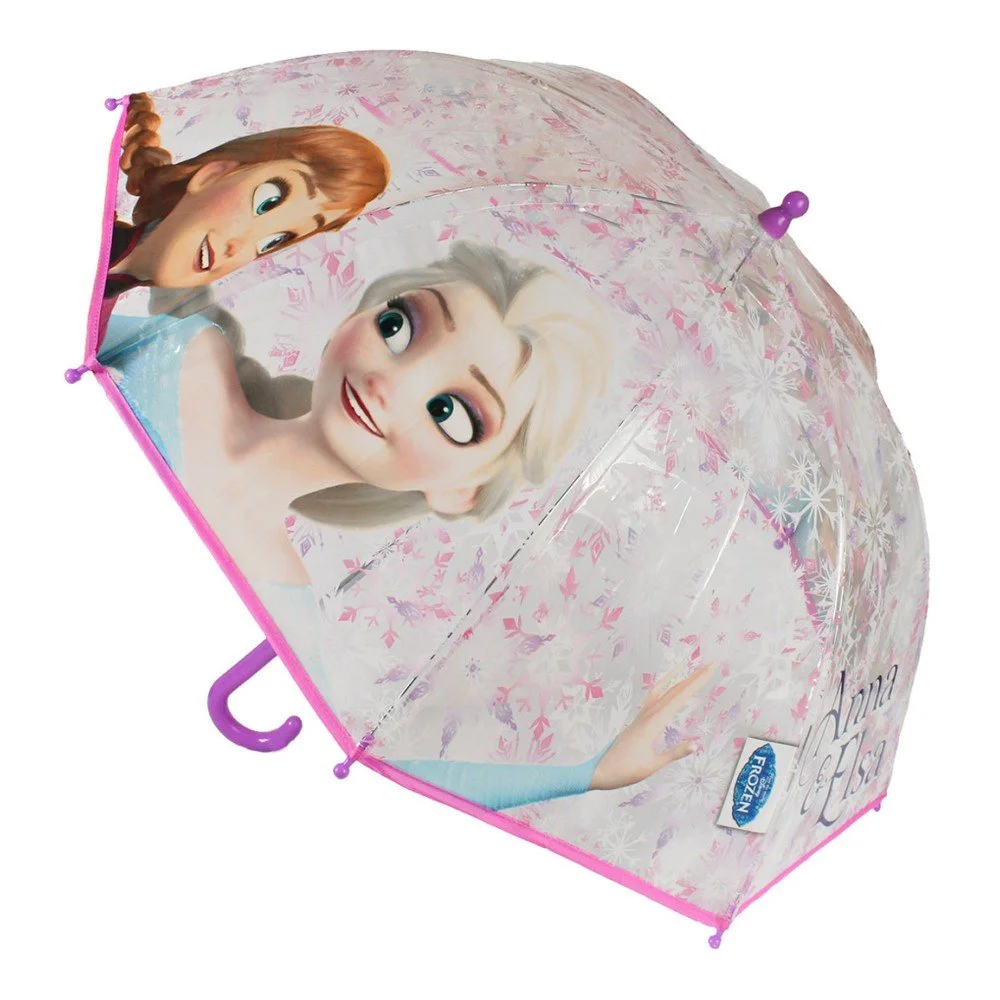 Dětský transparentní holový deštník Ambiance Anna And Elsa, ⌀ 71 cm v:990506