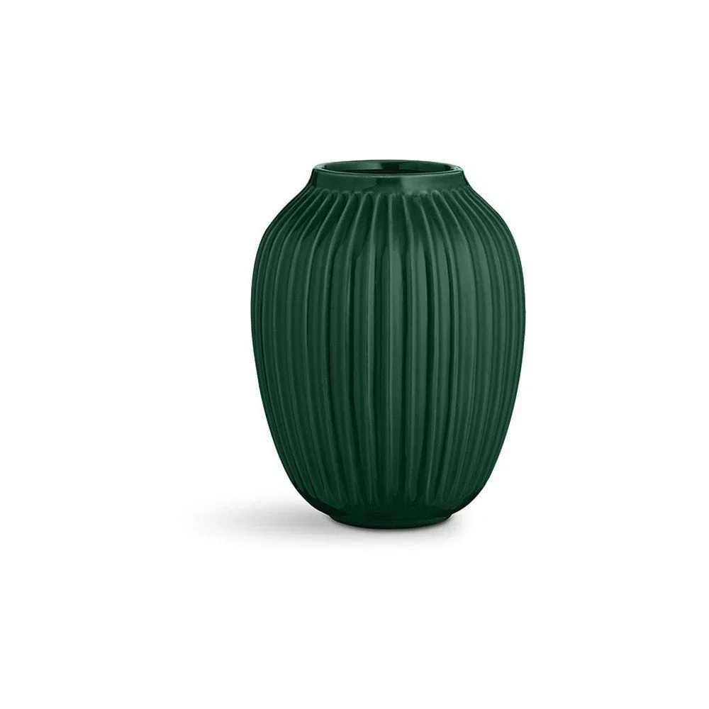 Zelená kameninová váza Kähler Design Hammershoi, výška 25 cm v:1301970