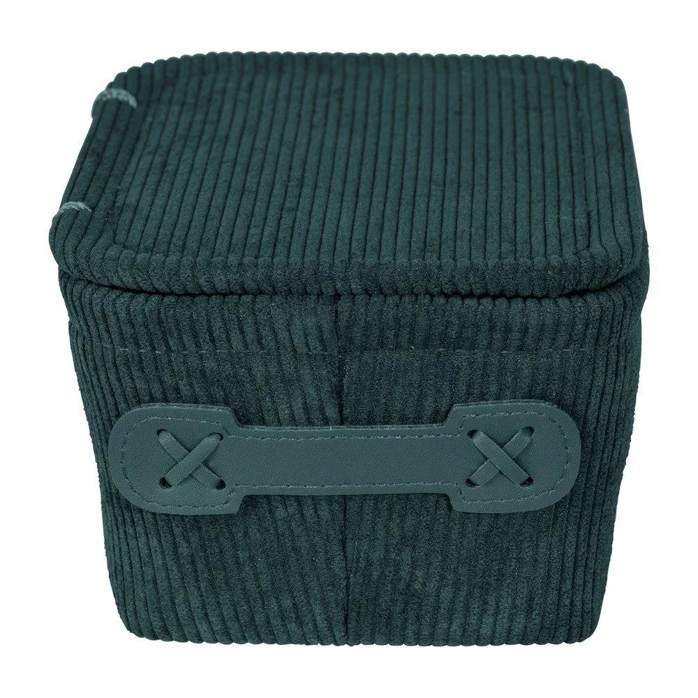 Tmavě zelený úložný box Wenko Anela, 19 x 10 cm v:1438515
