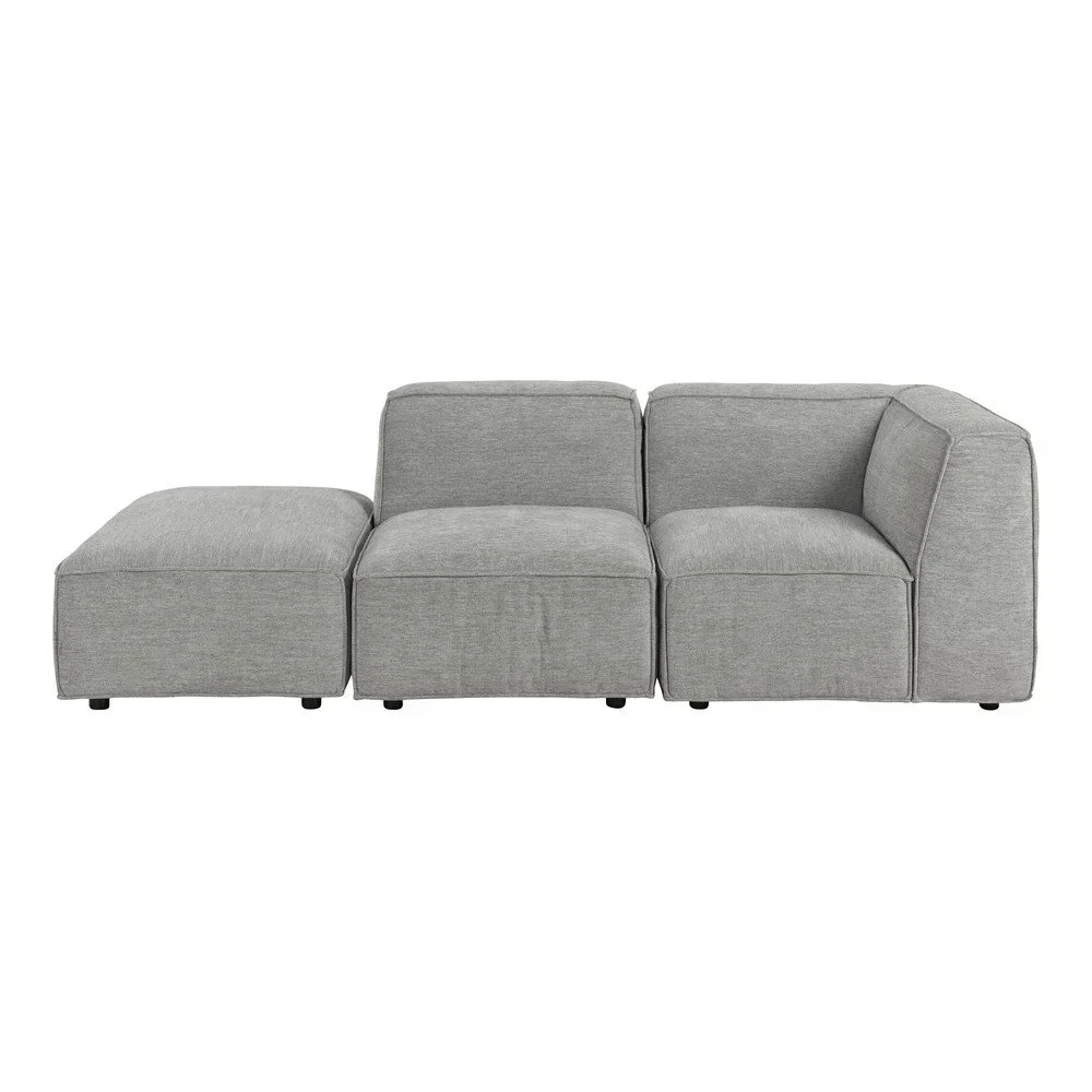 Světle šedá modulární lenoška Bonami Selection Fairfield, levý roh v:1420047