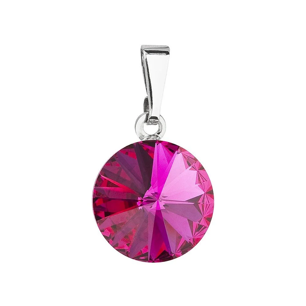 Fuchsiový přívěsek se Swarovski krystalem Je Veux Ranzo, 20 mm v:1152226