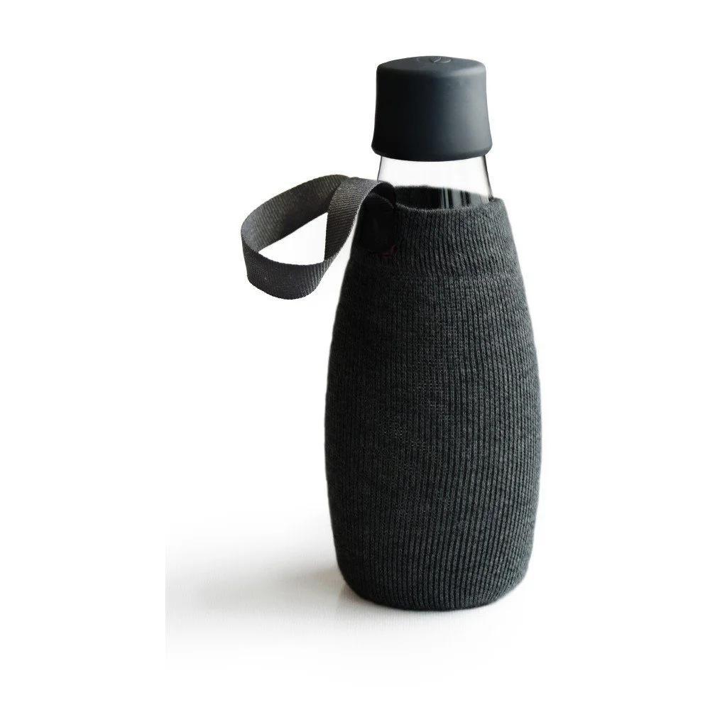 Černý obal na skleněnou lahev ReTap, 500 ml v:718804