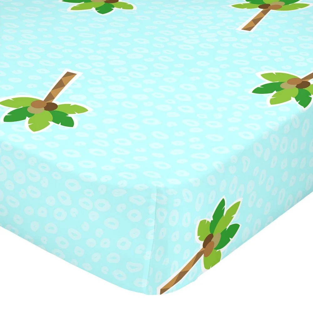 Modré elastické prostěradlo Mr. Fox Hippo, 70 x 140 cm v:1070254
