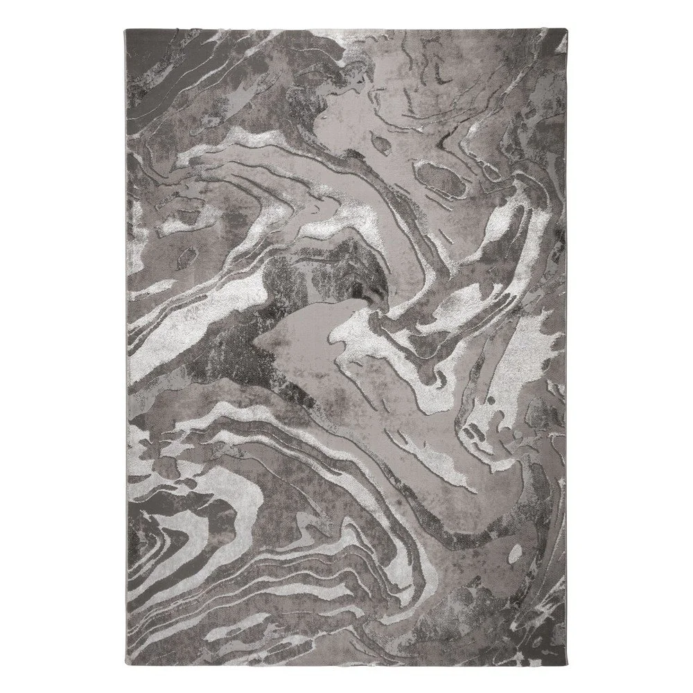 Koberec v šedo-stříbrné barvě 160x230 cm Marbled – Flair Rugs v:1446606