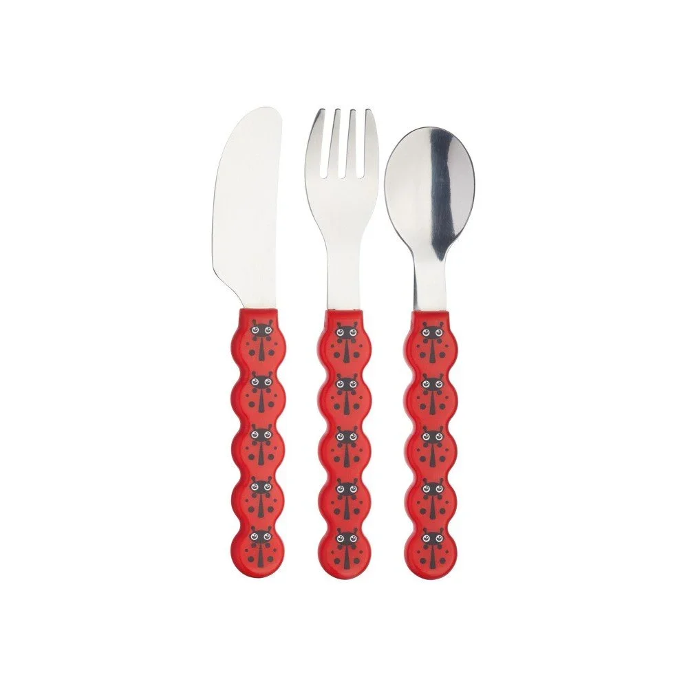 Dětský příbor s červenou rukojetí Kitchen Craft v:997800