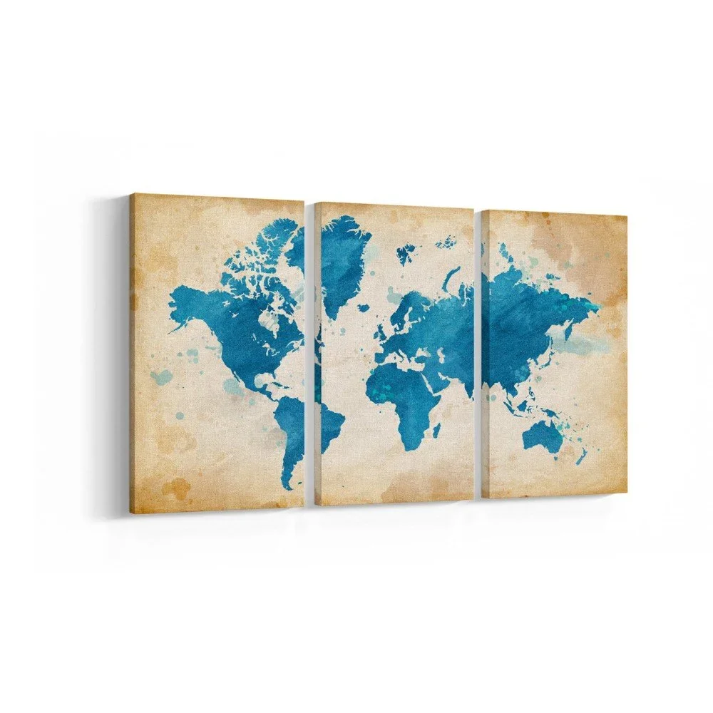 3-dílný obraz Map, 20 x 40 cm v:956062