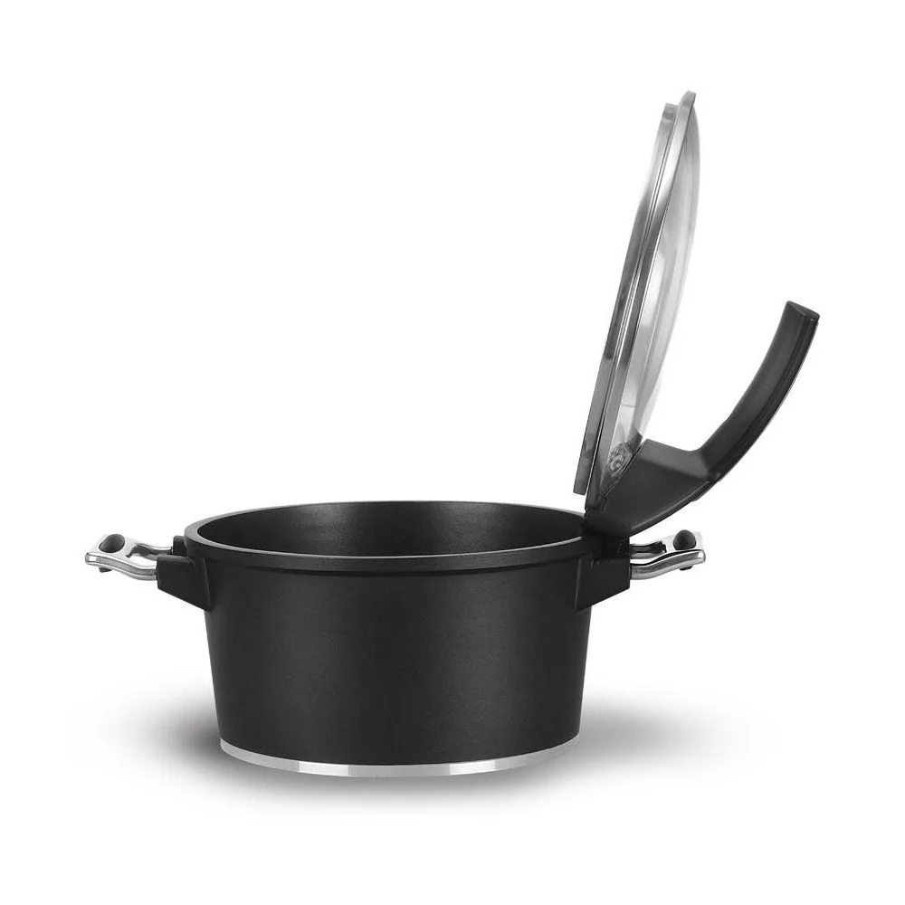 Černý hrnec se skleněnou poklicí Pensofal Suprema, ⌀ 24 cm v:965714