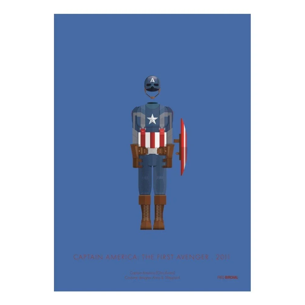 Plakát Costume Artwork Captain America v:692968