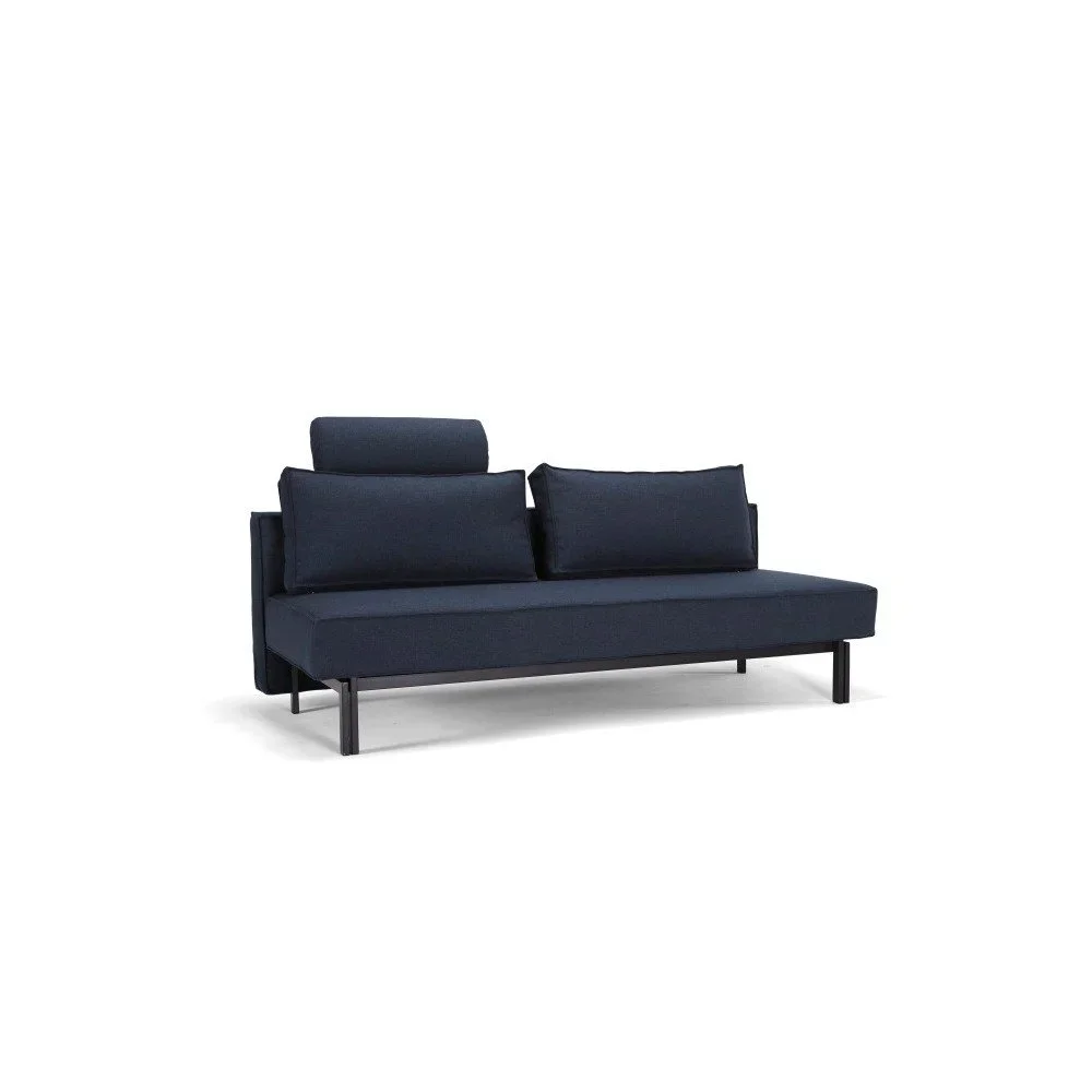 Tmavě modrá rozkládací pohovka Innovation Sly Sofa Bed Mixed Dance Blue v:1152768