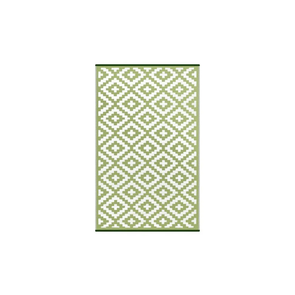 Zelenobílý oboustranný venkovní koberec Green Decore Kranda, 120 x 180 cm v:1036828