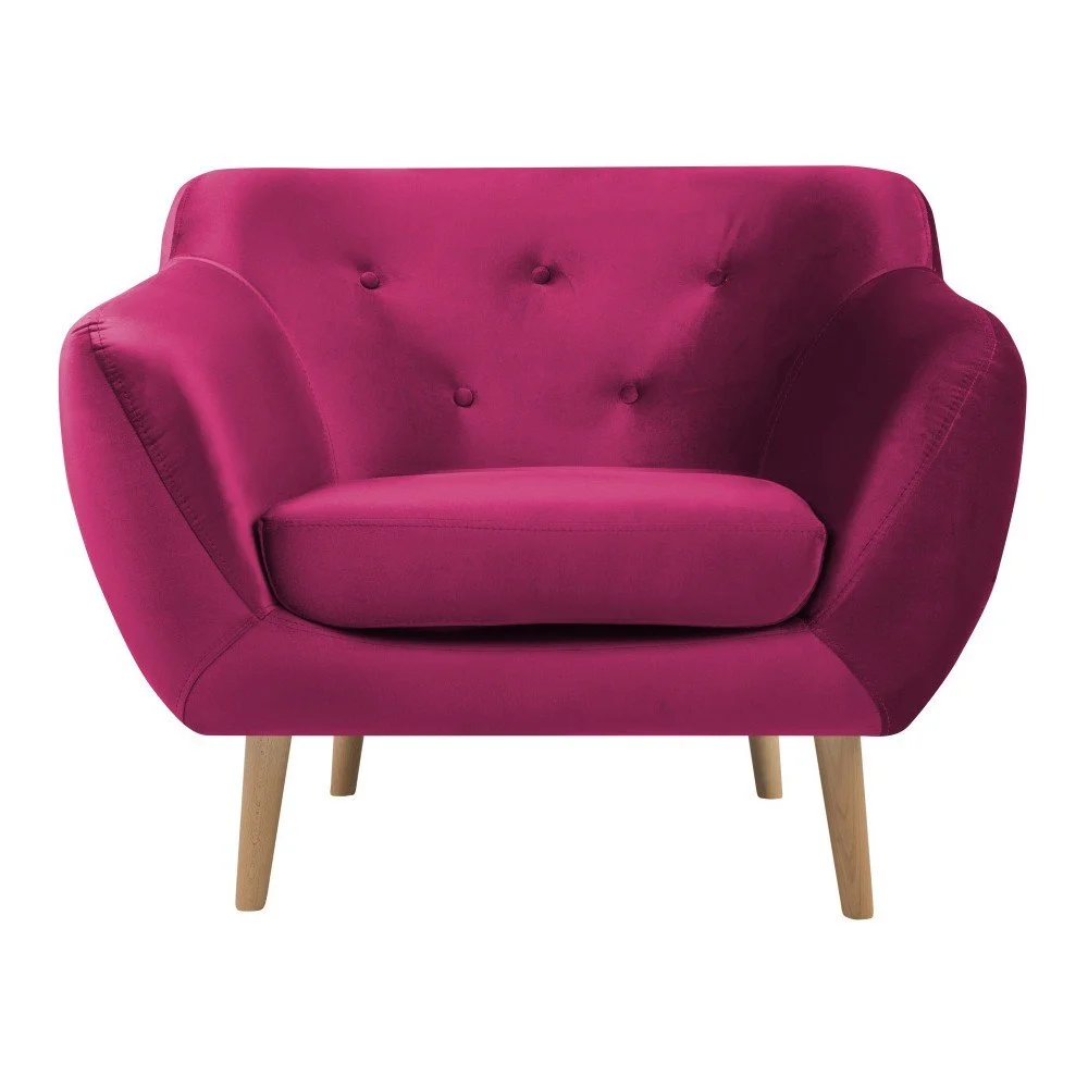 Růžové křeslo Mazzini Sofas Amelie v:983846