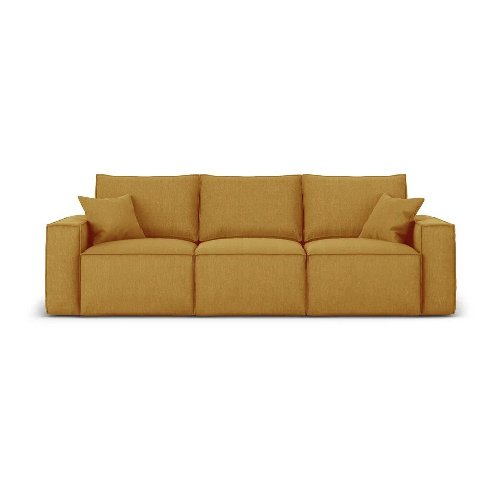 Žlutá pohovka Cosmopolitan Design Miami, 245 cm v:1300304