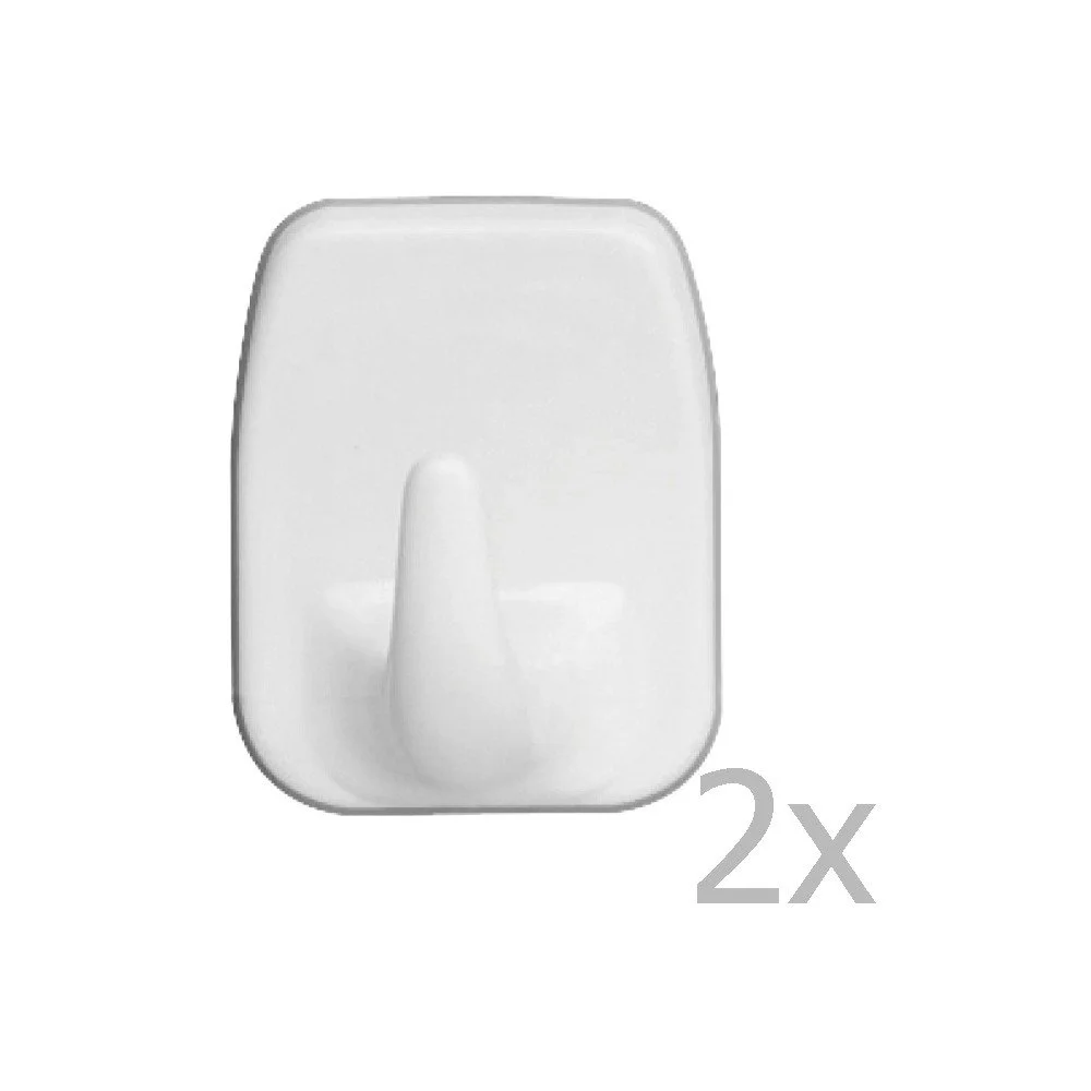 Sada 2 nástěnných háčků Wenko Universal Hooks White v:1312988