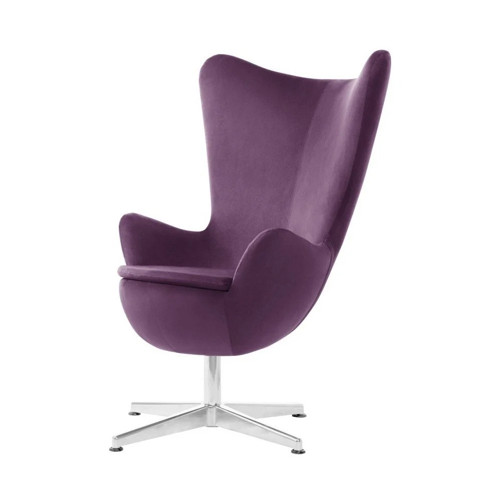 Tmavě fialové otočné křeslo My Pop Design Monory v:918154