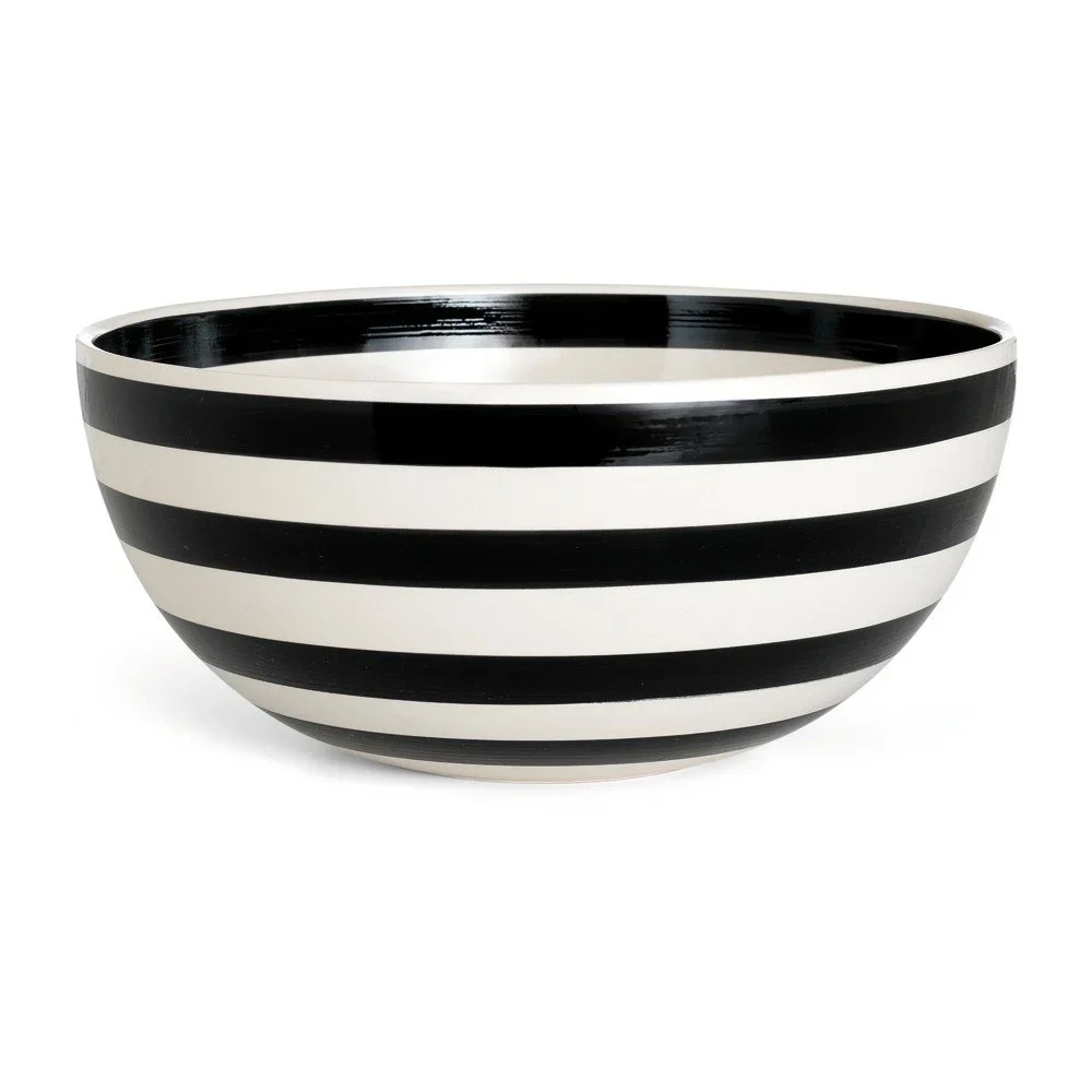 Černo-bílá kameninová miska Kähler Design Omaggio, ⌀ 30 cm v:1301400