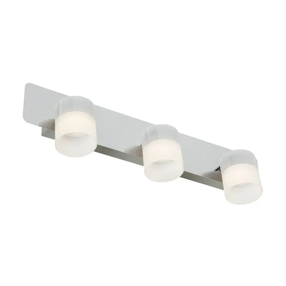 Stropní svítidlo ve stříbrné barvě pro 3 žárovky s LED světlem SULION Flash v:1201210