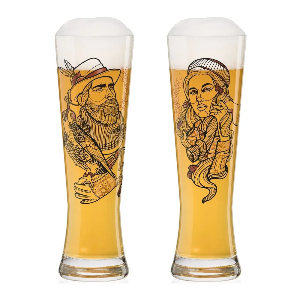 Sada 2 pivních sklenic z křišťálového skla Ritzenhoff Black Label Vladi Bott, 660 ml v:1344521