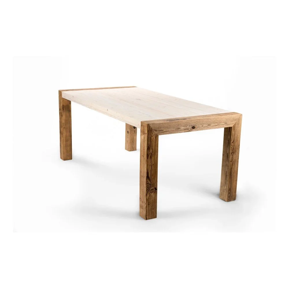 Dřevěný jídelní stůl se světlou deskou Antique Wood, délka 90 cm v:901298