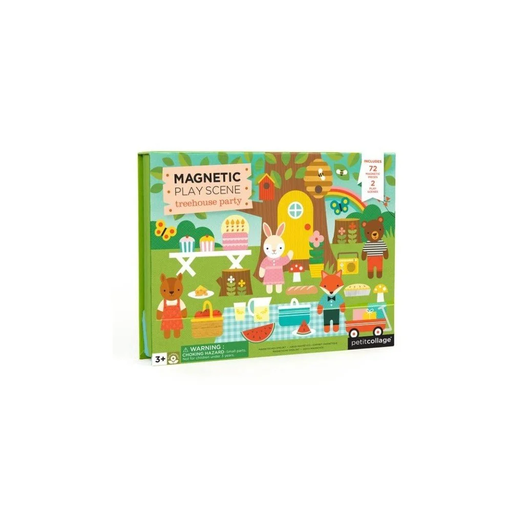Magnetická skládačka z recyklovaného papíru a rostlinného inkoustu Petit collage Treehouse v:1117744