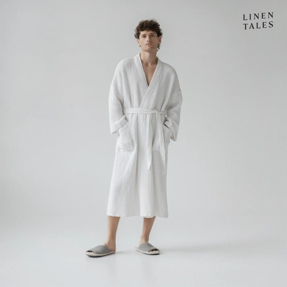 Bílý župan velikost XXL Honeycomb – Linen Tales v:1528098