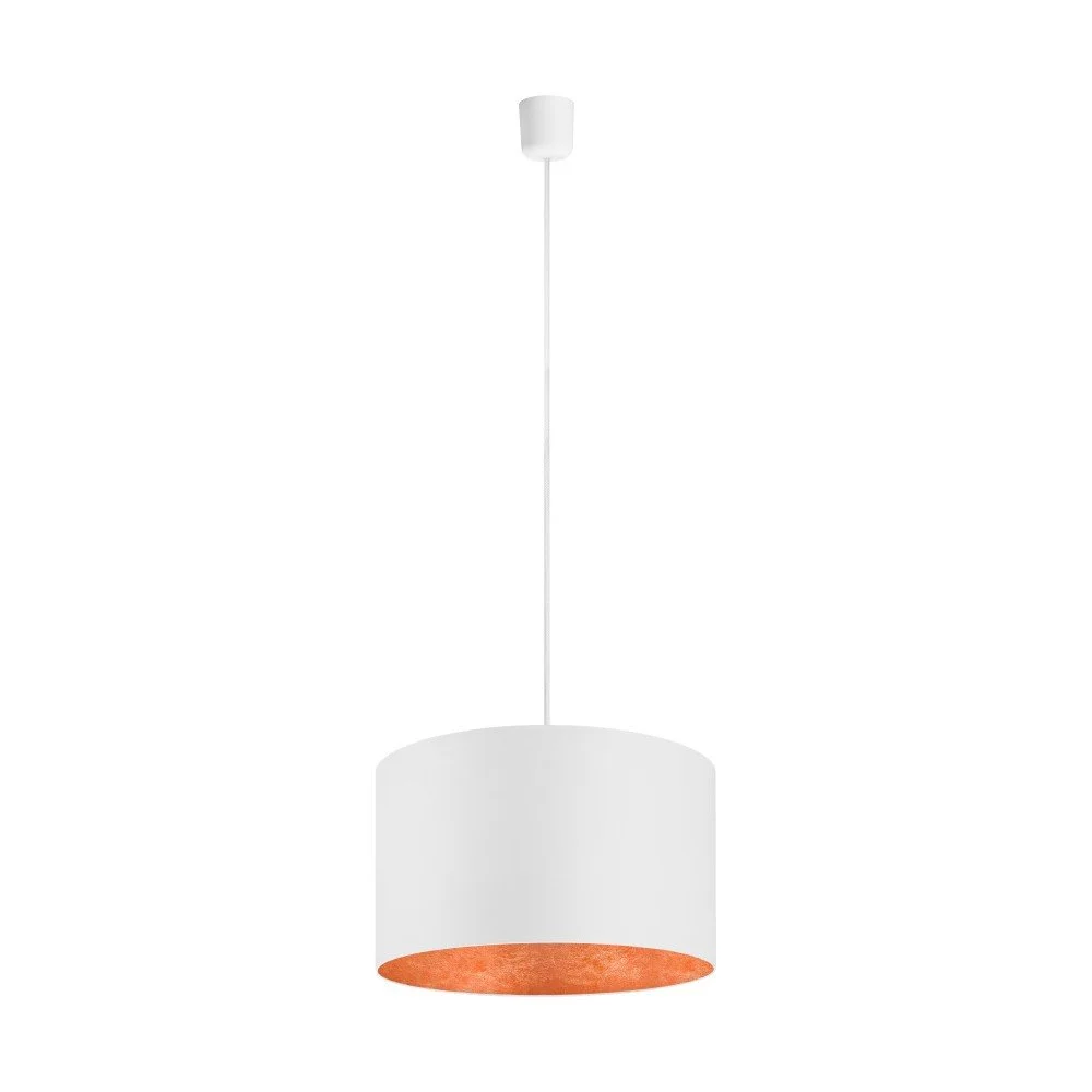 Bílé stropní svítidlo s detailem v měděné barvě Sotto Luce Mika, ⌀ 40 cm v:905266