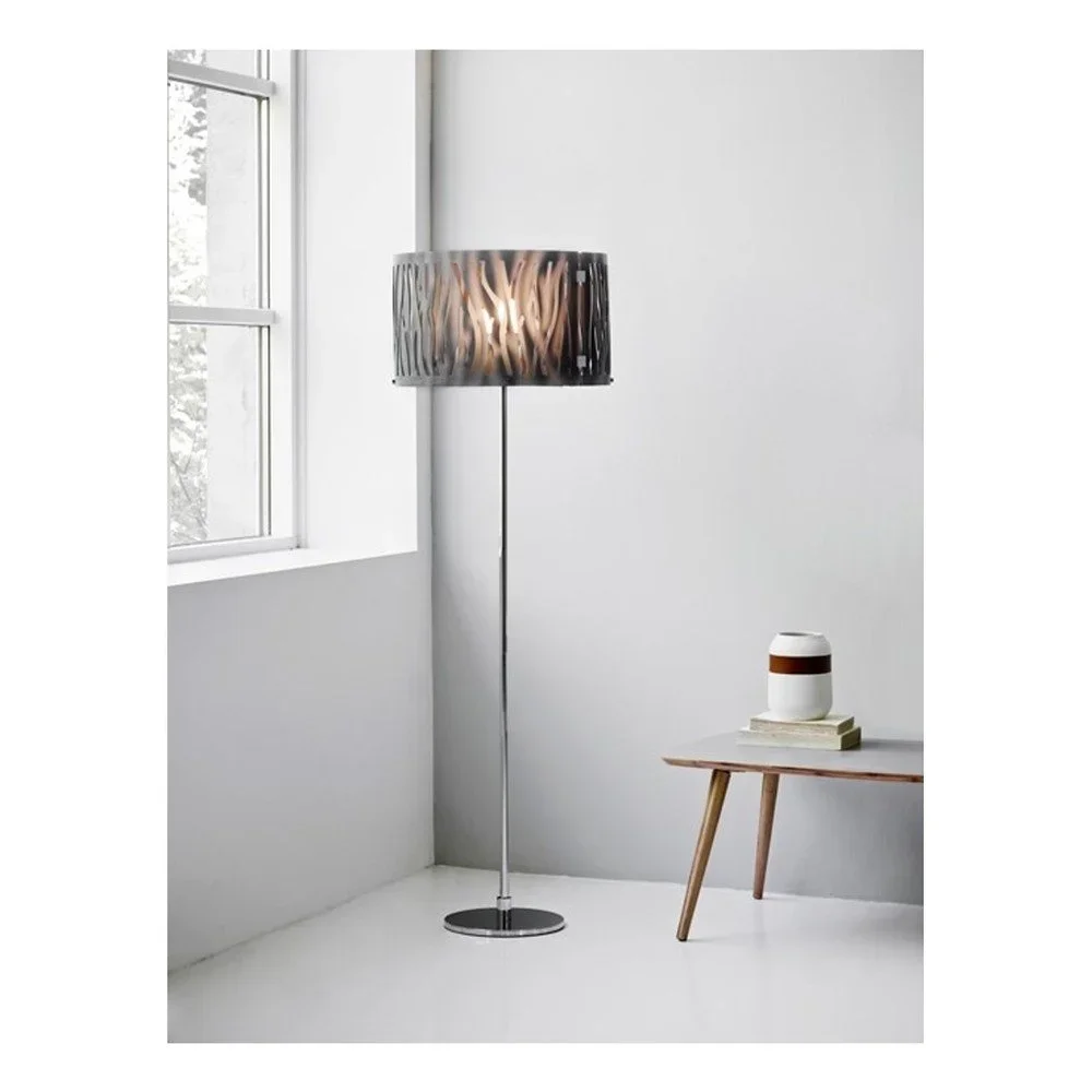 Šedá stojací lampa Herstal Grass v:711066