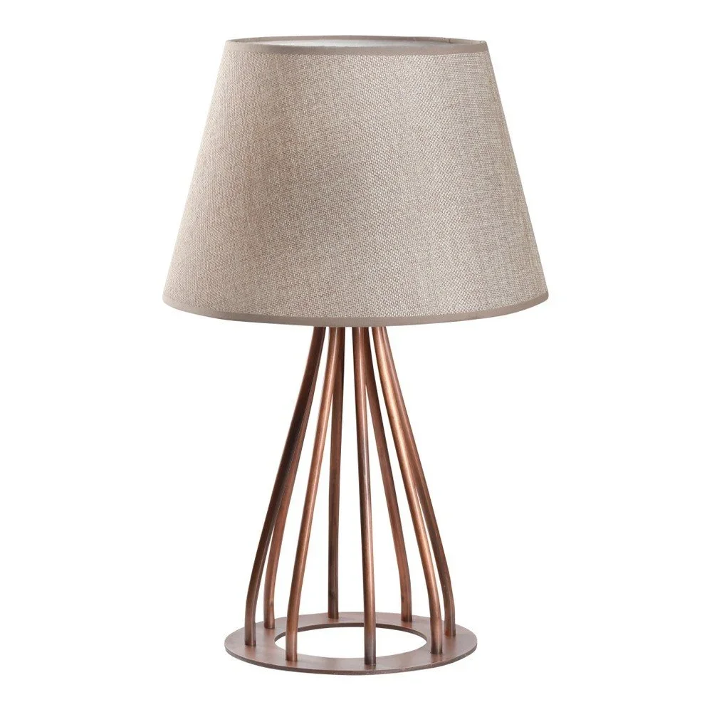 Stolní lampa s krémovým stínítkem Masivworks Drill v:1114668