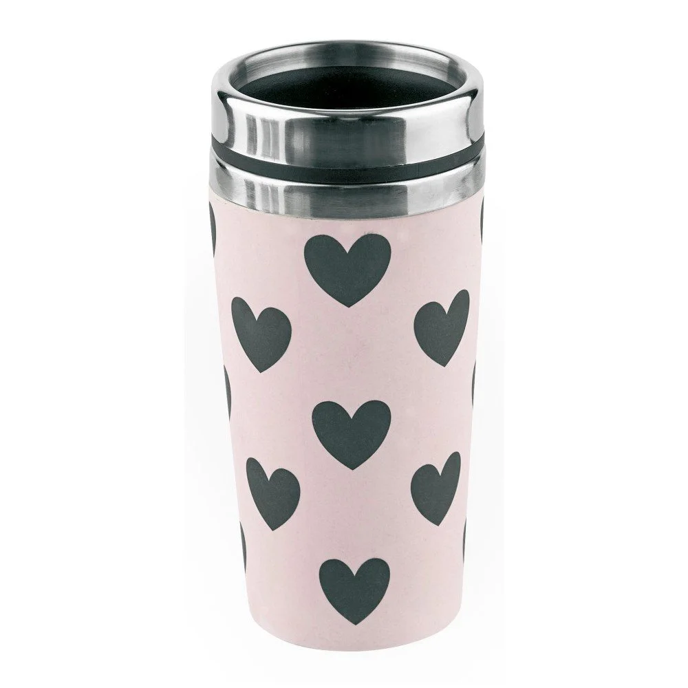 Cestovní hrnek Miss Étoile Rose Hearts, 0,5 l v:764626