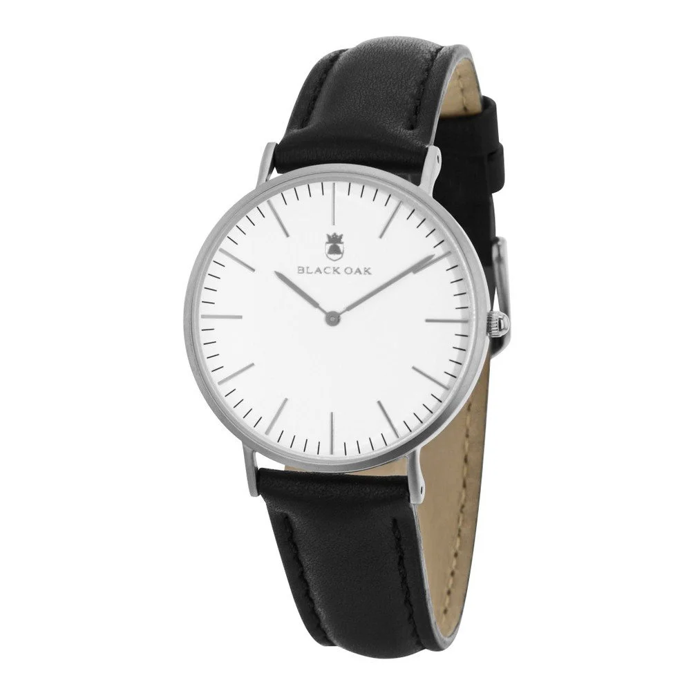 Černobílé pánské hodinky Black Oak Minimal v:864314