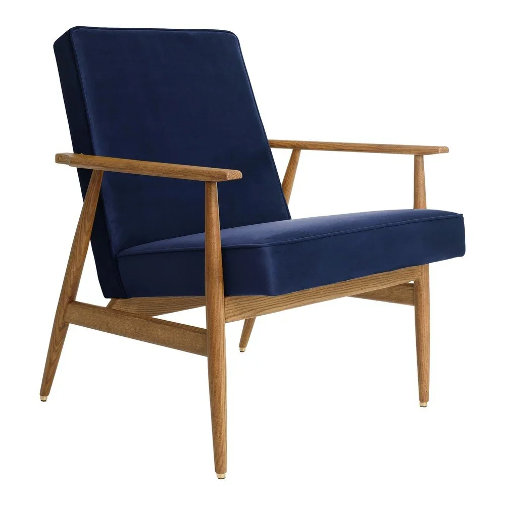 Modré křeslo 366 Concept Fox Velvet v:772234