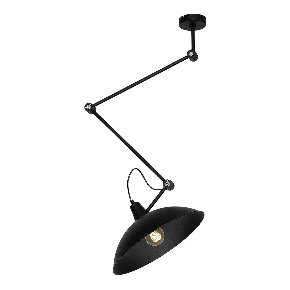 Černé stropní svítidlo Glimte Plafond Melos Black Uno v:1197052