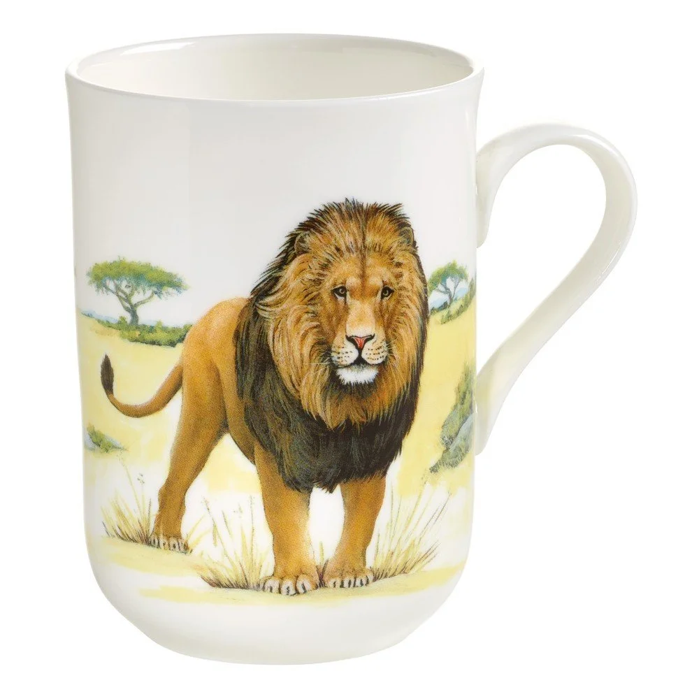 Hrnek z kostního porcelánu Maxwell & Williams Animals Lion, 330 ml v:1030008