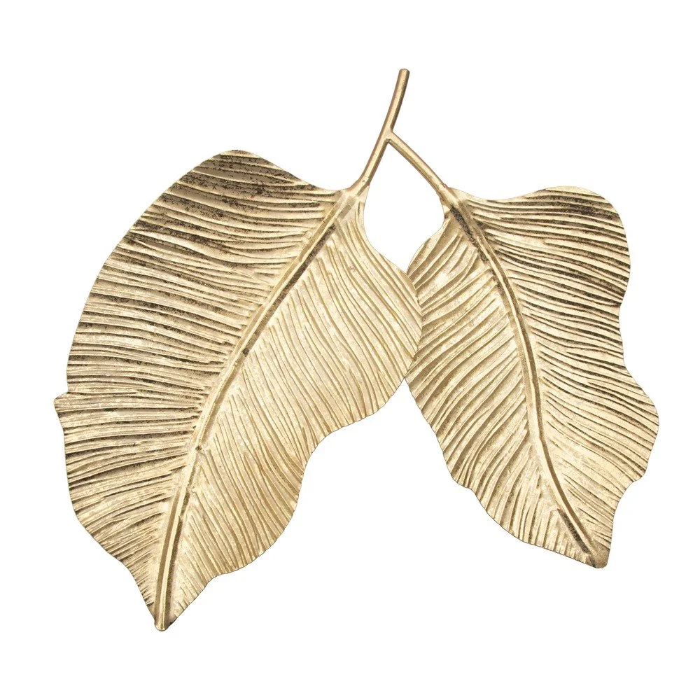 Kovový dekorativní tác Double Leaf v:1468378