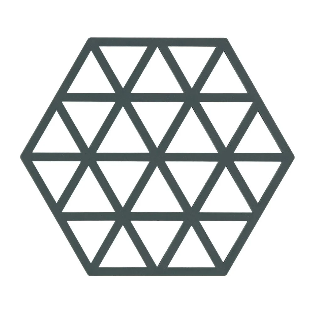 Šedozelená silikonová podložka pod horké nádoby Zone Triangles v:761892