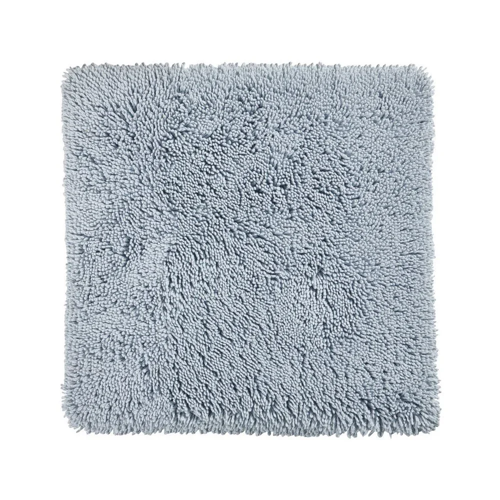 Modrošedá koupelnová předložka z organické bavlny Aquanova Mezzo, 60 x 60 cm v:786210