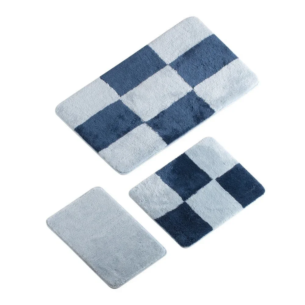 Sada 3 modrých koupelnových předložek Verge Bath Mat Polli v:1156104