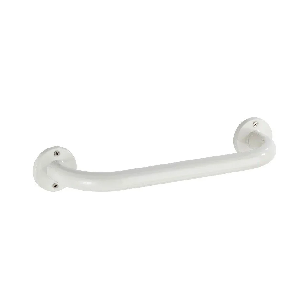 Bílé nástěnné držadlo do koupelny Wenko Basic, 30 cm v:1291346 Bílé nástěnné držadlo do koupelny Wenko Basic, 30 cm v:1291346