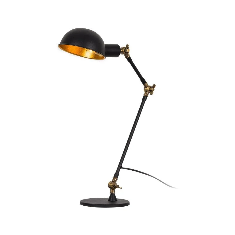 Černá stolní lampa Clyde v:817944