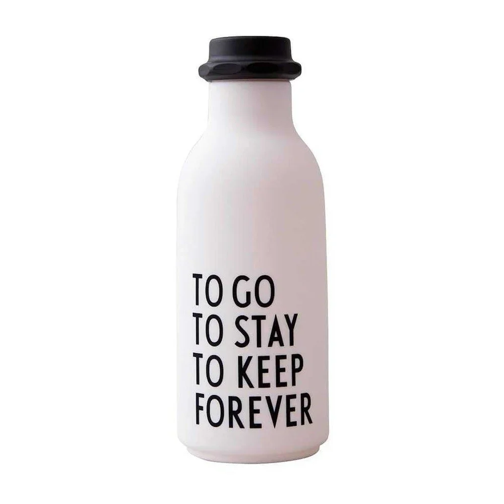 Bílá láhev na vodu Design Letters Forever, 500 ml v:1418215