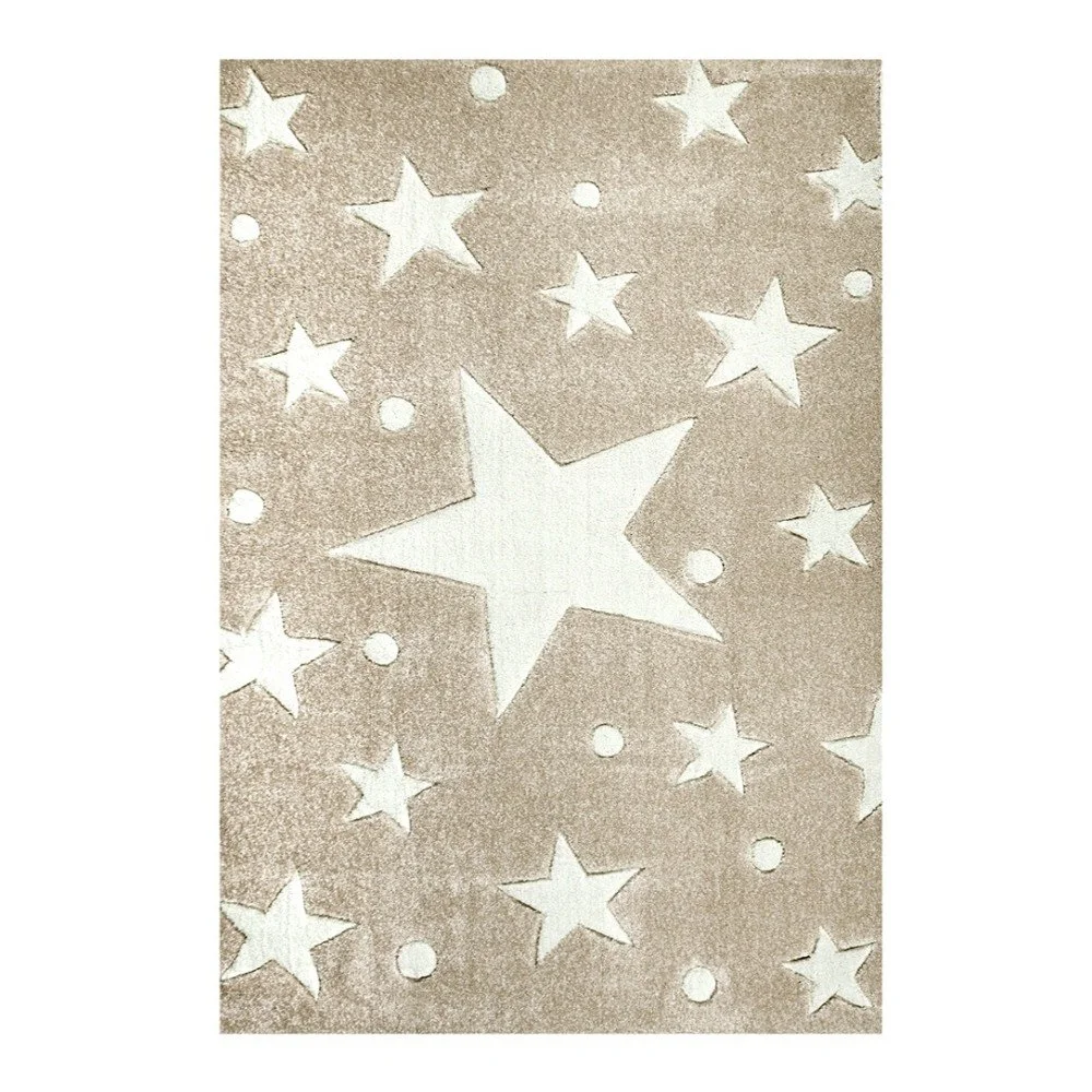 Béžový dětský koberec Happy Rugs Stars, 120 x 180 cm v:820704