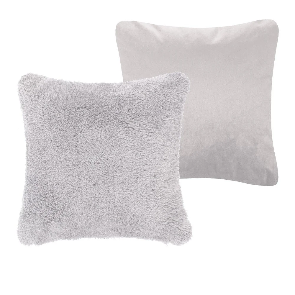 Šedý dekorativní polštář Tiseco Home Studio Teddy, 45 x 45 cm v:1368713