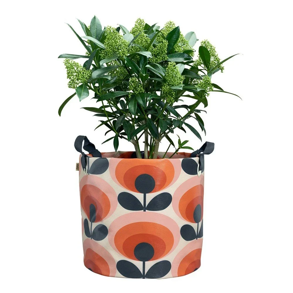 Oranžový textilní květináč Orla Kiely Gerbera, Ø 30 cm v:844248