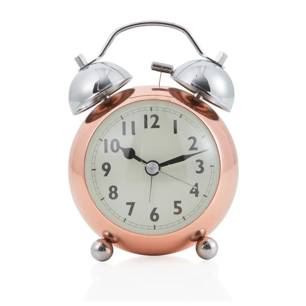 Budík Brandani Rose Gold, výška 15,5 cm v:816360