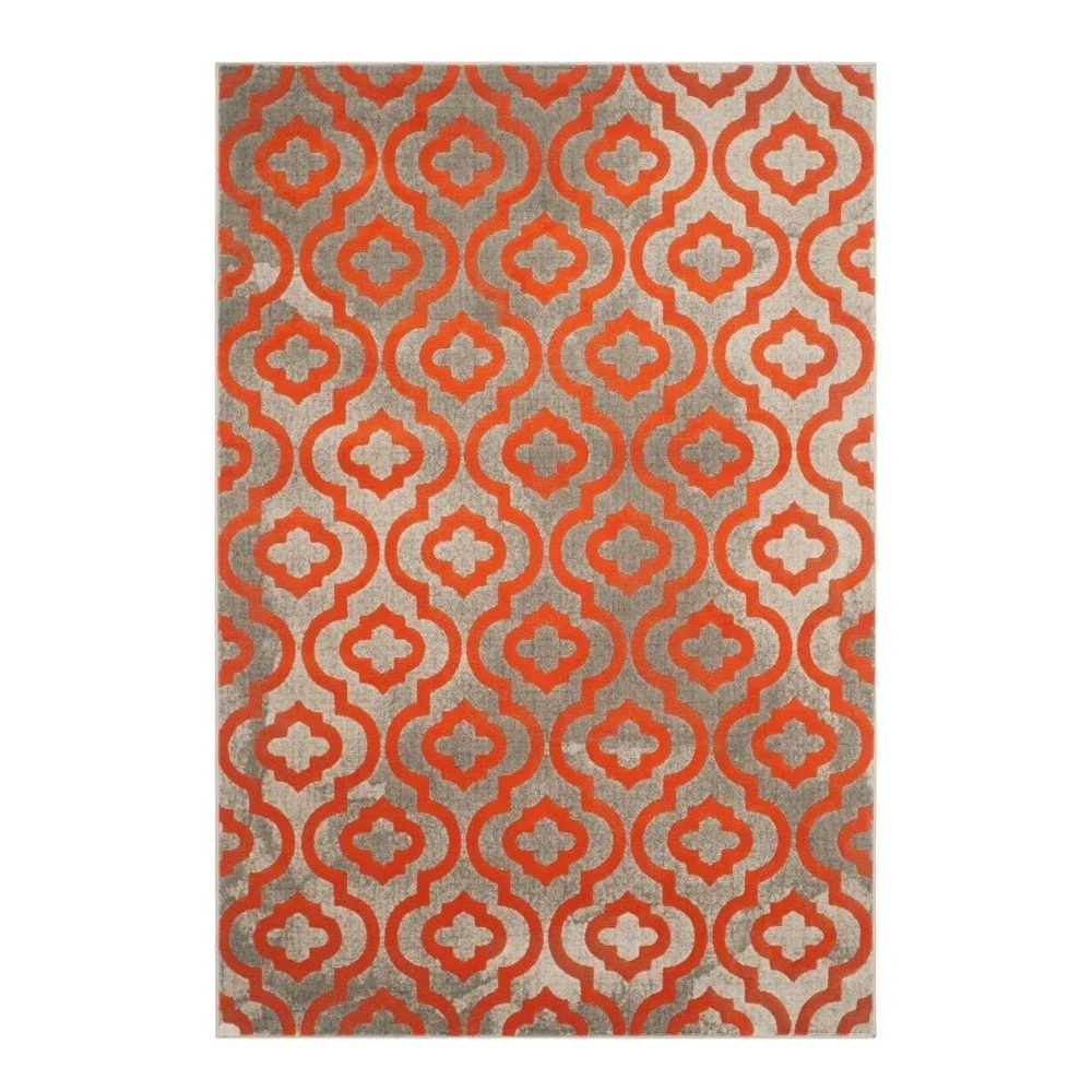 Oranžový koberec Webtappeti Evergreen, 92 x 152 cm v:781258