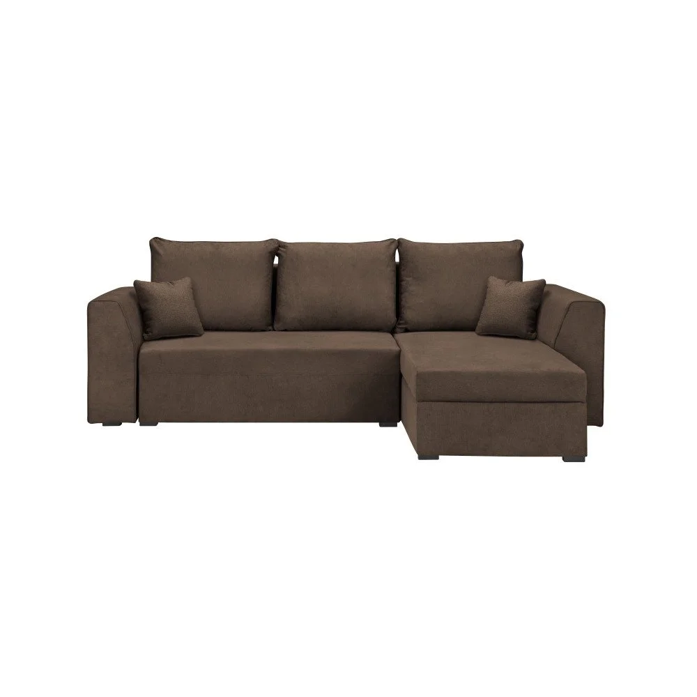 Hnědá rohová rozkládací pohovka Cosmopolitan design Dover v:1180232
