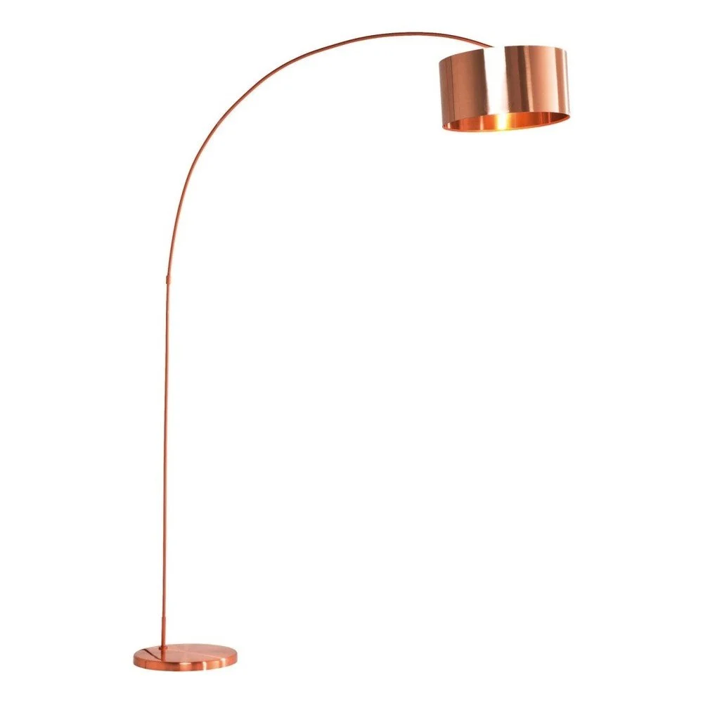 Stojaci lampa v medene barve kare design gooseneck v:896850